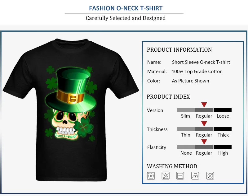 St Patrick Skull Cartoon_detail_black