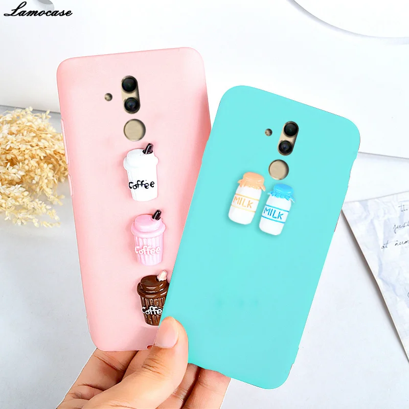 Lamocase 3D милые Кофе конфеты чехол для huawei Коврики 20 Lite 20X10 Pro 8 9 P20 P10 P9 плюс Nova 2 S