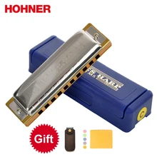 Hohner блюз Арфа BH20 10 отверстие Губная гармошка Bules диатоническая арфа, деревянный корпус Ключ C, D, E, F, G, A