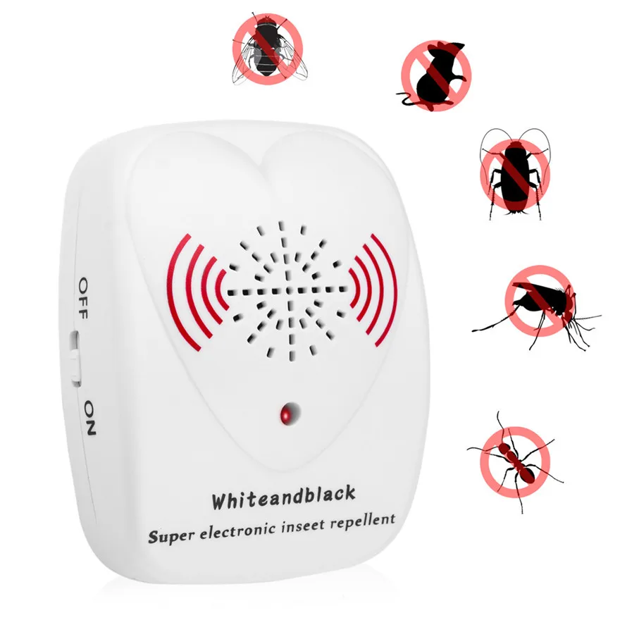 

2019 Pest Reject Pro Ultrasonic Repeller Home Bed Bug Mites Spider Roaches EU Plug repel insects #30