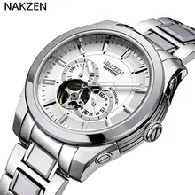 NAKZEN stainless steel automatic mechanical luminous sapphire watch brand luxury fashion classic business male watch
