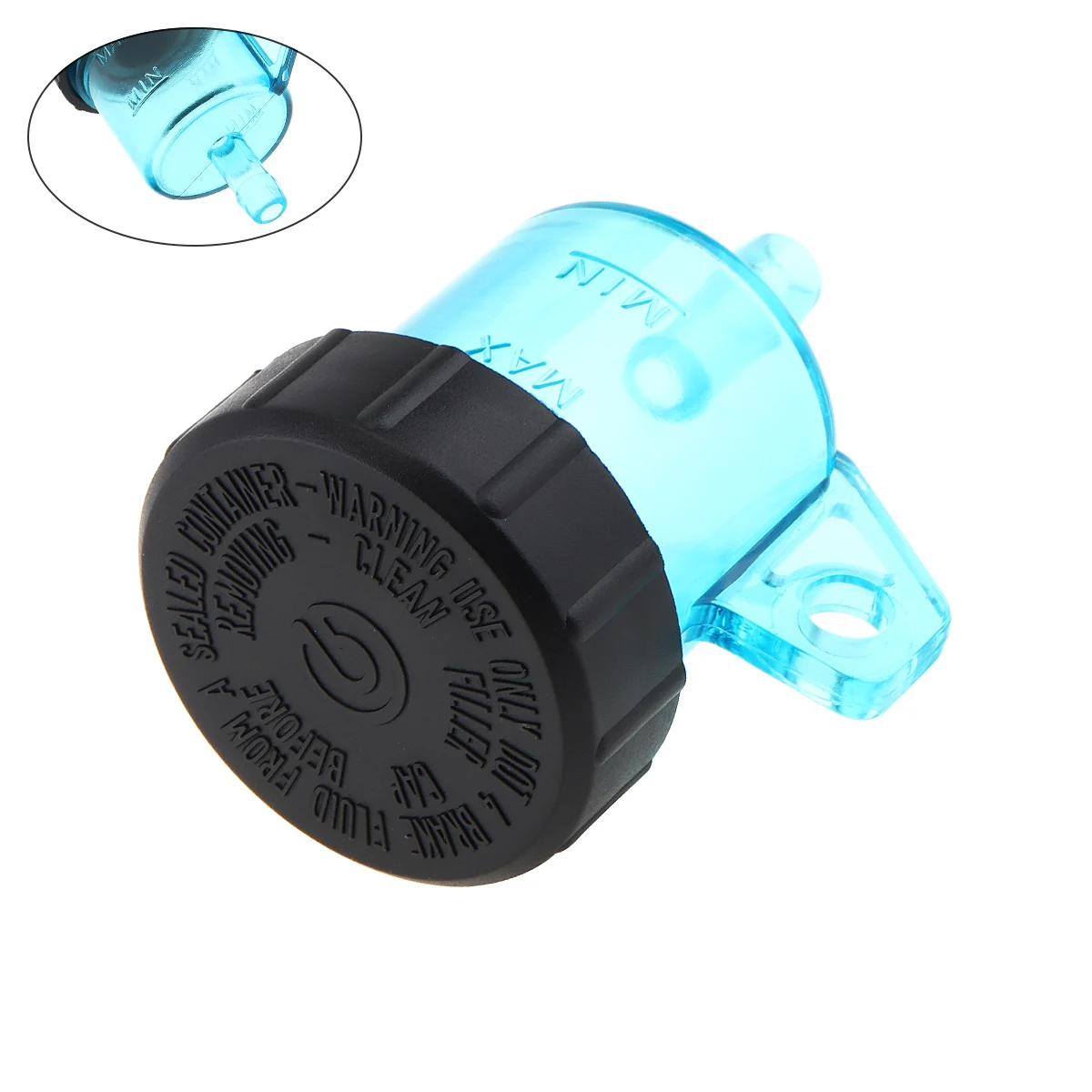 

Universal Motorcycle Front Brake Fluid Reservoir Small Blue Oil Cup Split Oil Pot Small Fluid Tank Round for Motorcycle Motorbik