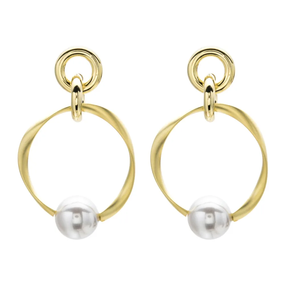 

KEORMA NEW White opal asymmetry silver earrings for women beautiful plated high quality earrings fashion jewelry wholesale