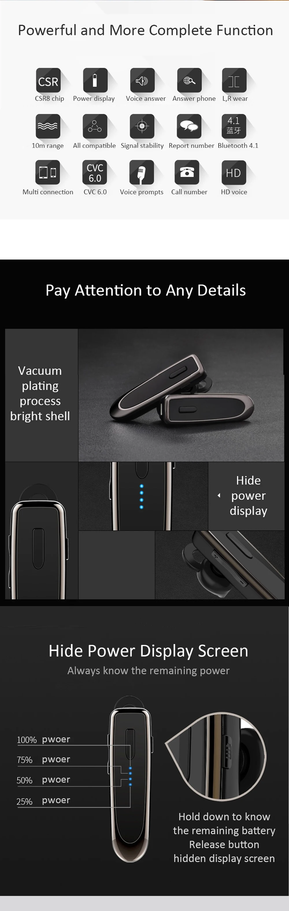 K21 Bluetooth гарнитура наушники Hands гарнитура с микрофоном для iPhone 7 7Plus samsung Note 7 LG htc ноутбук Xiaomi