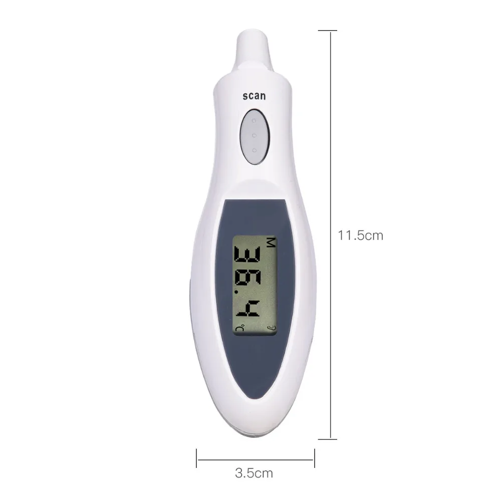 Цифровой ушной термометр детский бесконтактный термометр Лазерный медицинский термометр для взрослых детей семейный медицинский уход 46