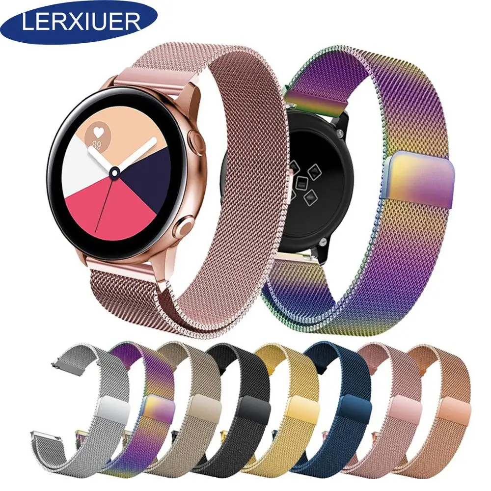 

Galaxy watch 46mm For samsung Galaxy watch Active Gear S3 frontier magnetic 20mm 22mm watch band amazfit bip Strap bracelet 46mm