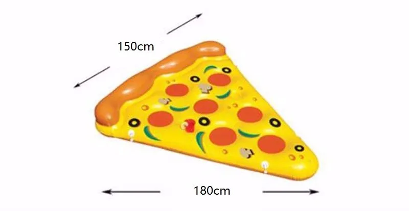 Надувная пицца, 72 дюйма, 180 см, для плавания, ming, плавает в воде, Пончик, бассейн, игрушки, надувное кольцо для купания, для развлечения, для взрослых, для плавания, ming, надувной матрас