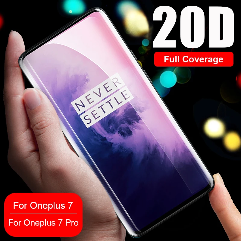 

2Pcs 20D Anti Blue Light Tempered Glass For OnePlus 7 Pro Screen Protector Full Glue Glass Film on One Plus 7 Pro Glass Oneplus7