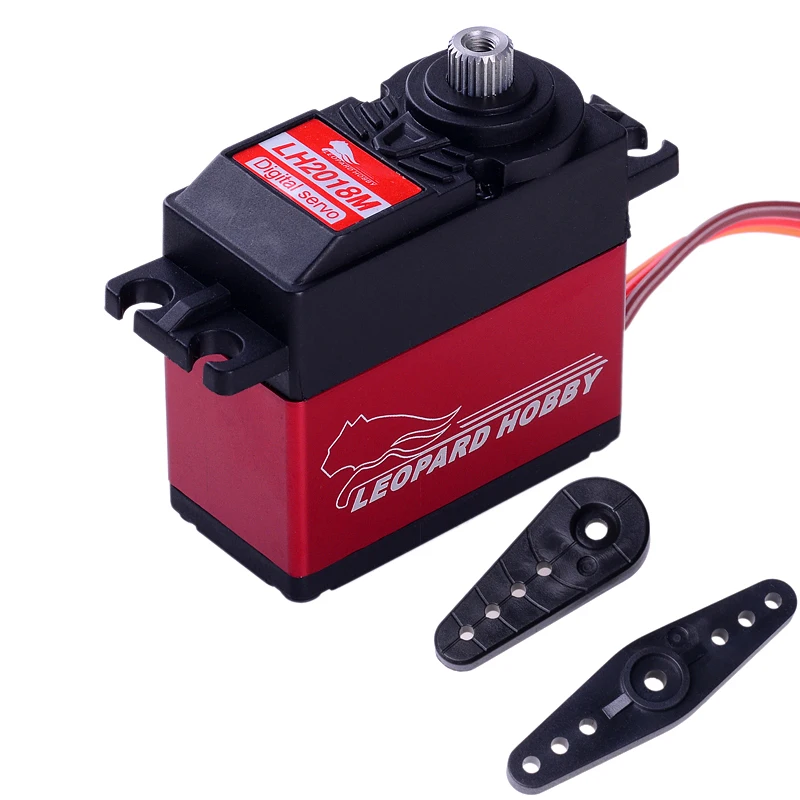 

Leopard Waterproof Steering Engine LH2018M 20kg Servo High Pressure servos Brush Titanium Alloy digital Steeri