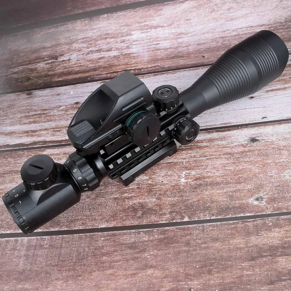 11mm e 20mm Wipson Iluminado Telêmetro Retículo Rifle Scope Holográfico 4 Vista Laser Vermelho Combinação Riflescope 4-12x50 5 Lunetas Riflescopes