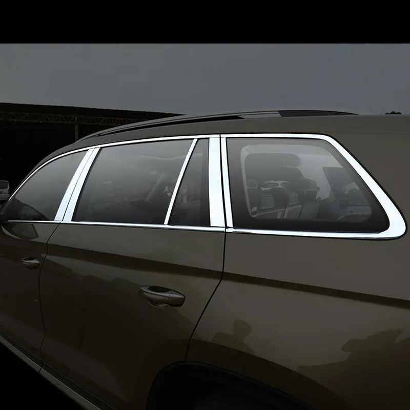 Tonlinker наружные наклейки на двери автомобиля для SKODA KODIAQ-19 автомобильный Стайлинг 8-12 шт. наклейки на крышки из нержавеющей стали
