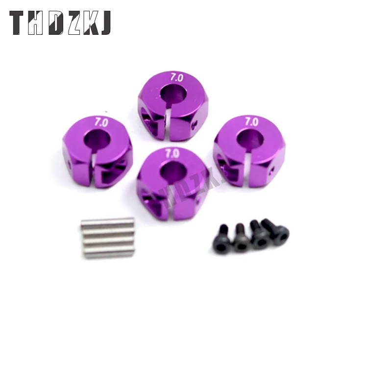 

4Pcs/Set Screws 7.0 Wheel Hex 12mm 6.0 Drive Adapter Hub For HSP Car RC Model Vehicle Accessory With Pins&Screws RC Repair Tool