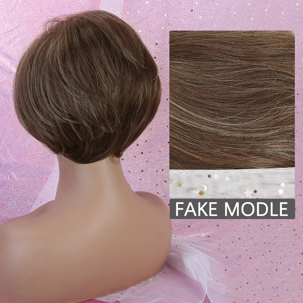 INHAIRCUBE 10 &quotженские парики 50% человеческие волосы синтетические смешанные цвета
