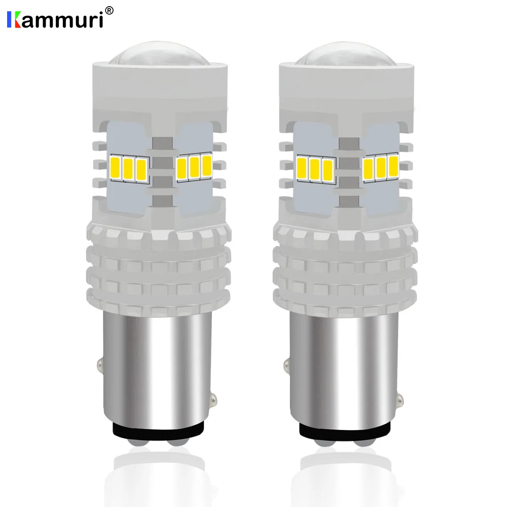 

KAMMURI No error Canbus 1500LM White P21/5W P21 5W 1157 BAY15D LED Turn Signal Reverse Brake DRL Daytime running Lights Lamp