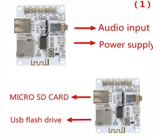 Bluetooth аудио приемник плата с USB TF слот для карты декодирования воспроизведения предусилитель выход A7-004 5 в 2,1 беспроводной стерео музыкальный модуль