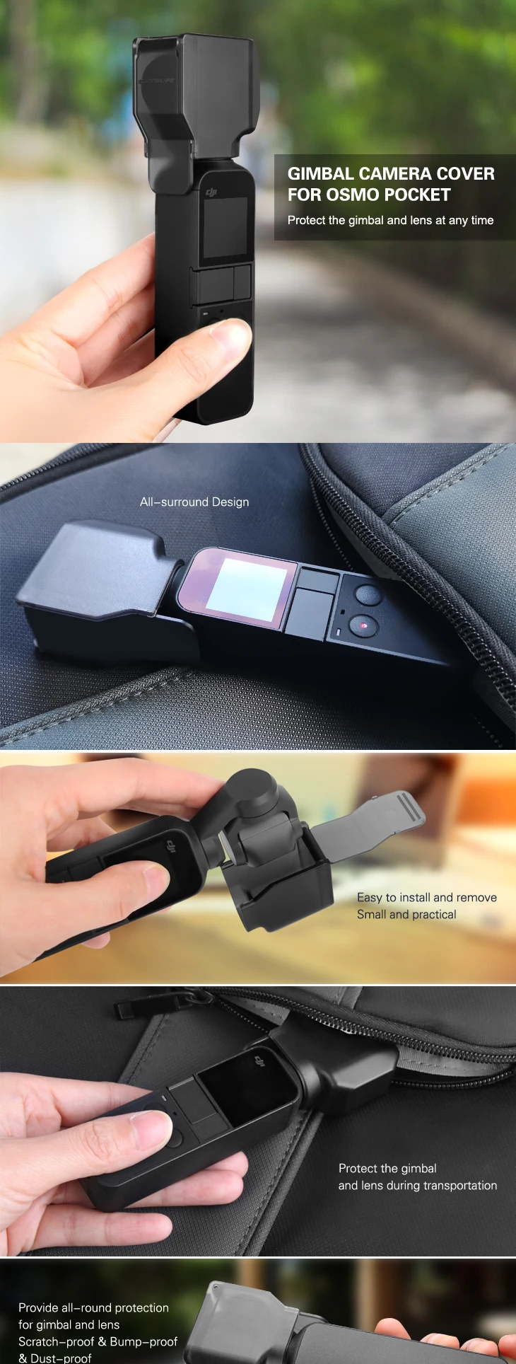 OSMO Карманный карданный чехол для объектива камеры защитный чехол для DJI Osmo карманные аксессуары