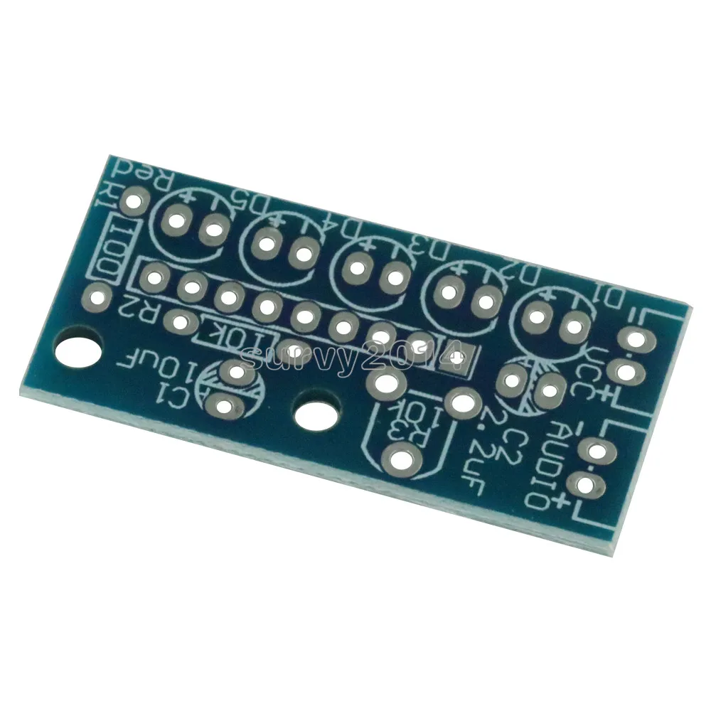 Электронный набор деталей 5 мм красный зеленый светодиодный индикатор уровня 3,5-12 В KA2284 DIY Kit индикатор уровня звука набор Trousse DIY