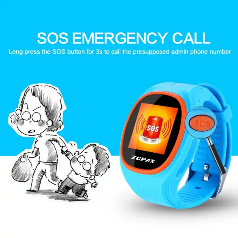 

S866 Colorful GPS Smartwatch for Kids Tracking Watch Children Security SOS Touch Screen Waterproof Smart Clock Smartwatches