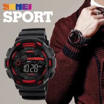 

SKMEI Men military Sports Watches 50M Waterproof Back Light LED Digital Watch Chronograph watches Relogio Masculino 1243