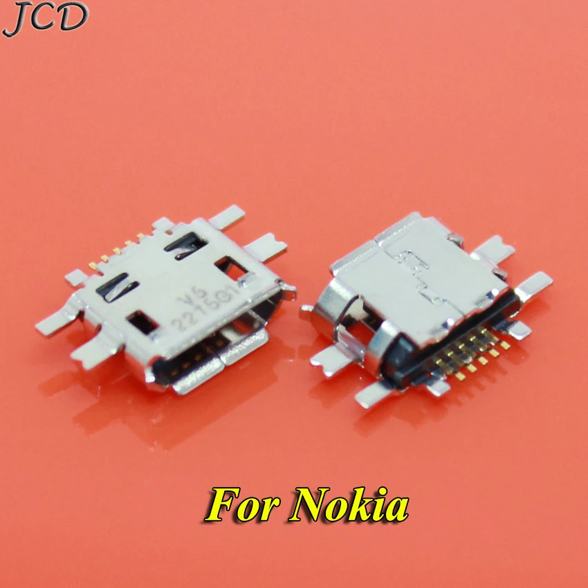Разъем Mini Micro USB JCD 10 шт./лот разъем для передачи данных и зарядки задний штекер Nokia