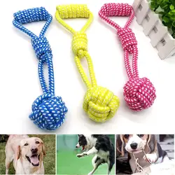 Для домашних собак жевательный игрушка хлопковая веревка узлы износостойкие щенок зубы тематические товары про рептилий и земноводных