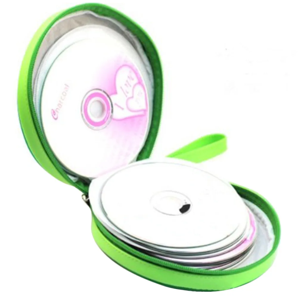 Portable 24 Capacity Disc CD DVD Storage Holder Box Cover Carrying Case