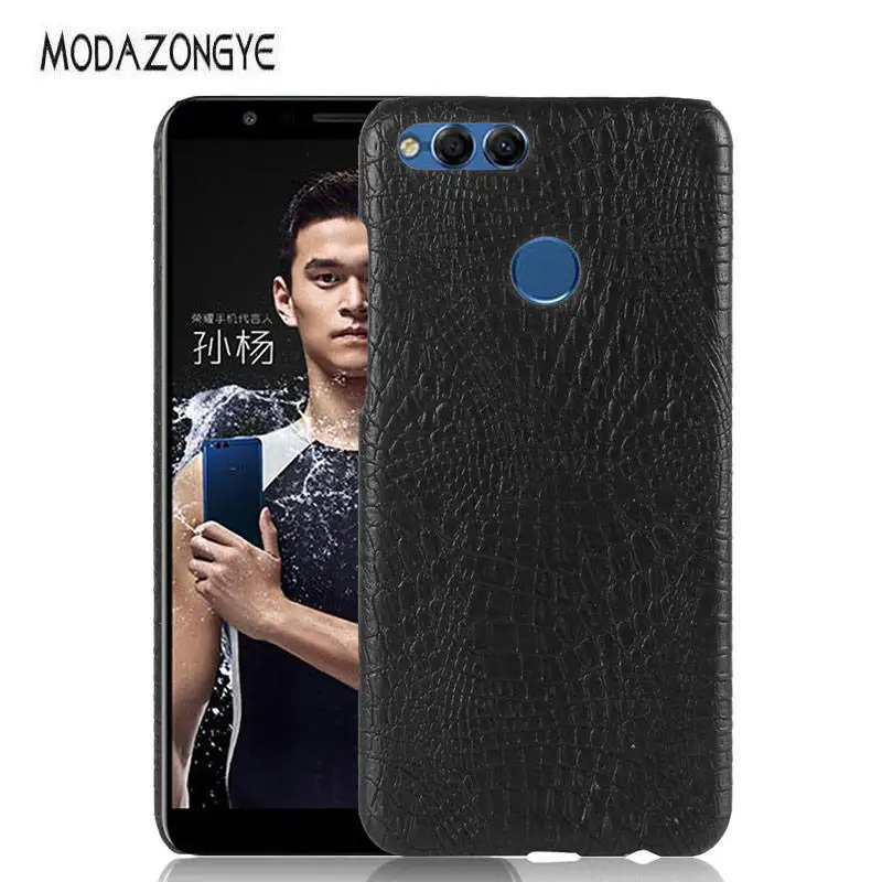 

For Huawei Honor 7X Case 5.93 inch Luxury PU Leather Hard Plastic Back Cover Phone Case For Huawei Honor 7X Honor 7 X Honor7X