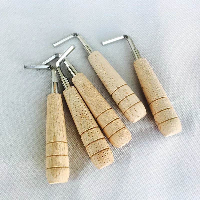 

Hexagonal Adjustment Guitar Wrench Lever Guitar Fingerboard Chord Adjustment Tool Solid Wood Handle Musical instrument