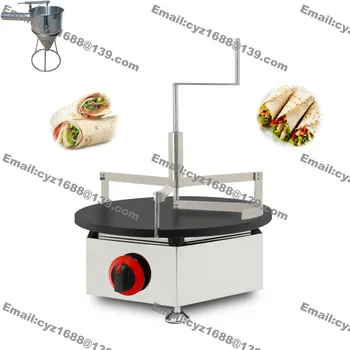 

Free Shipping Heavy DutyNon-stick LPG Gas 15.75" Pancake Maker Iron Baker Crepe Oven Machine w/ Spreader Set & Dispenser
