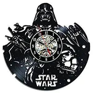Виниловая пластинка дизайн настенные часы модные креативные часы CD виниловый диск настенные часы фильм Звездные войны тематический домашний Декор 3D Висячие Watc