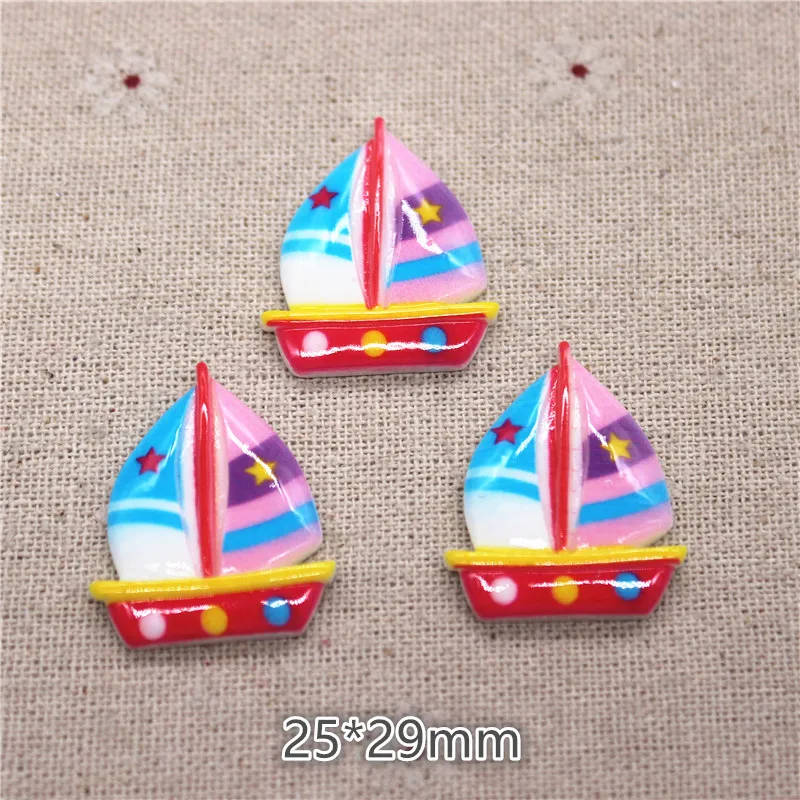 Mix Style Transportation Resin Car/Boat/Bike/Helicopter/Rocket Miniature Flatback Cabochon DIY Craft Scrapbooking 10PCS