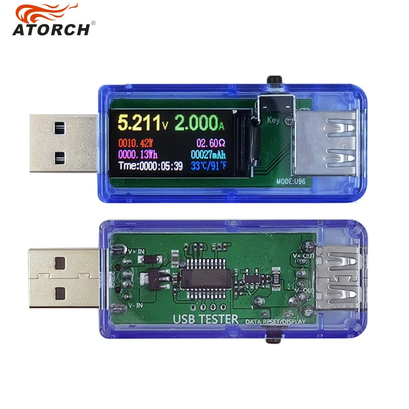 Цифровой USB тестер 10 шт./лот 13 в 1 вольтметр qc2.0/qc3.0 5 В/9 В/12 В/20 В постоянного тока