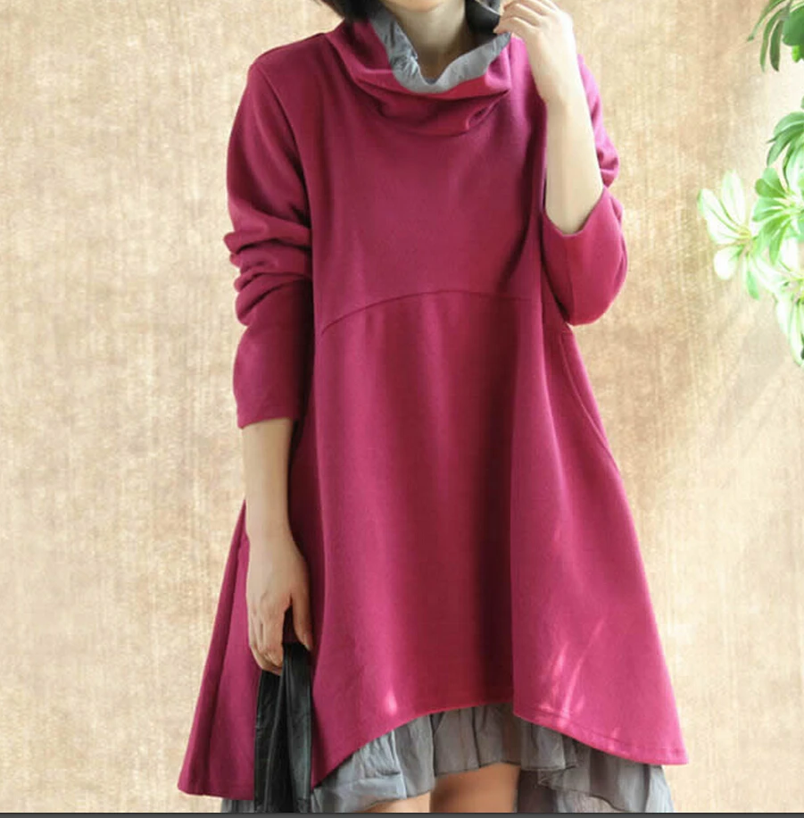 {Clearance Sale} Maternity Dresses Long sleeve GrayFor Pregnant Loose