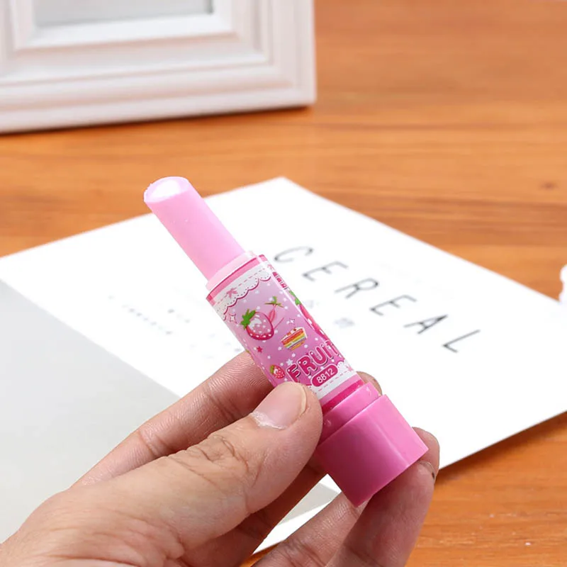 Kawaii Cartoon Lipstick Fruits Eraser