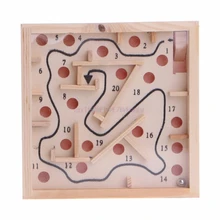 Crianças Kid Jogo de labirinto Labirinto De Madeira equilíbrio Brinquedos Intelectual Aprendizagem precoce # H055 #
