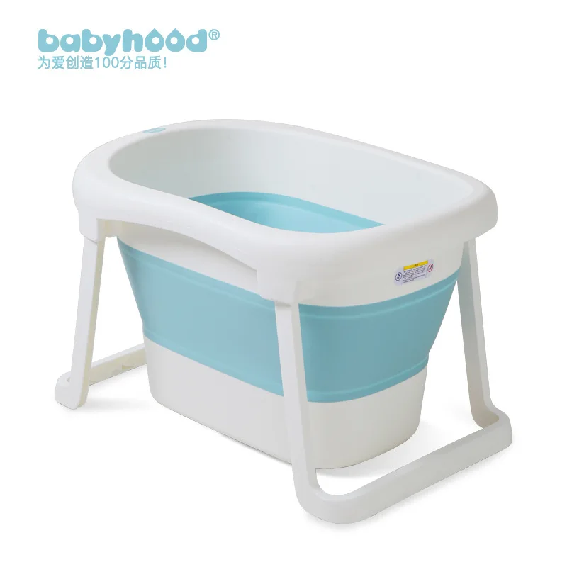 Large Size Folding Child Kids Bath Tub Thicken Solid Purple/Blue Baby Bathtub Baby Girls&Boy Bath Barrels