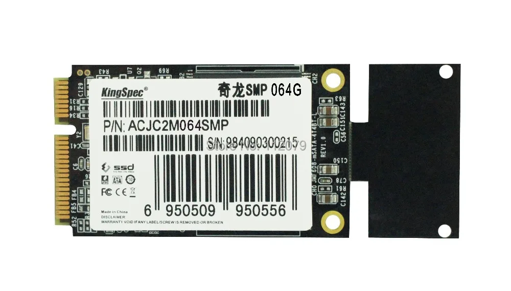 

SATA Mini-PCIe 64GB KingSpec SSD DISK (ACJC2M064SMP) Solid state drives Fit For ASUS Eee PC S101 900A 900