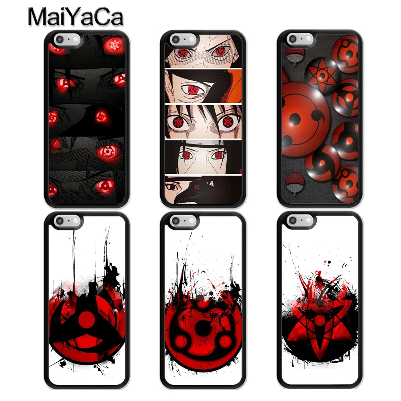 

MaiYaCa Uchiha Mangekyo Sharingan Naruto TPU Phone Case For iPhone X XR XS MAX 6S 6 7 8 Plus 5S SE Rubber Bcak Cover Coque Shell
