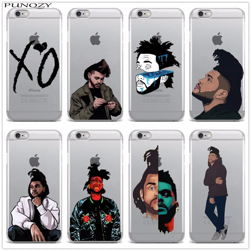 2018 Новый Weeknd Starboy Pop Singer Мягкий силиконовый прозрачный чехол из ТПУ для iPhone X 8 8Plus