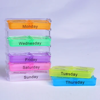 

New Medicine Weekly Storage Pill 7 Day Tablet Sorter Box Container Case Organizer