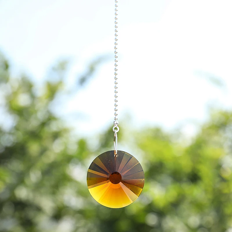 H& D Большой Suncatcher кристалл Радуга производитель | вытяжной светильник/вентилятор 40 мм круглый, упаковка из 2