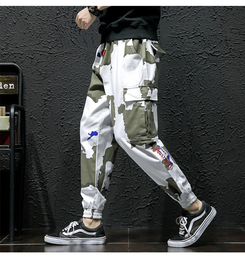  High Street Trousers Men Streetwear Pantalon Hombre Fashion   (5)