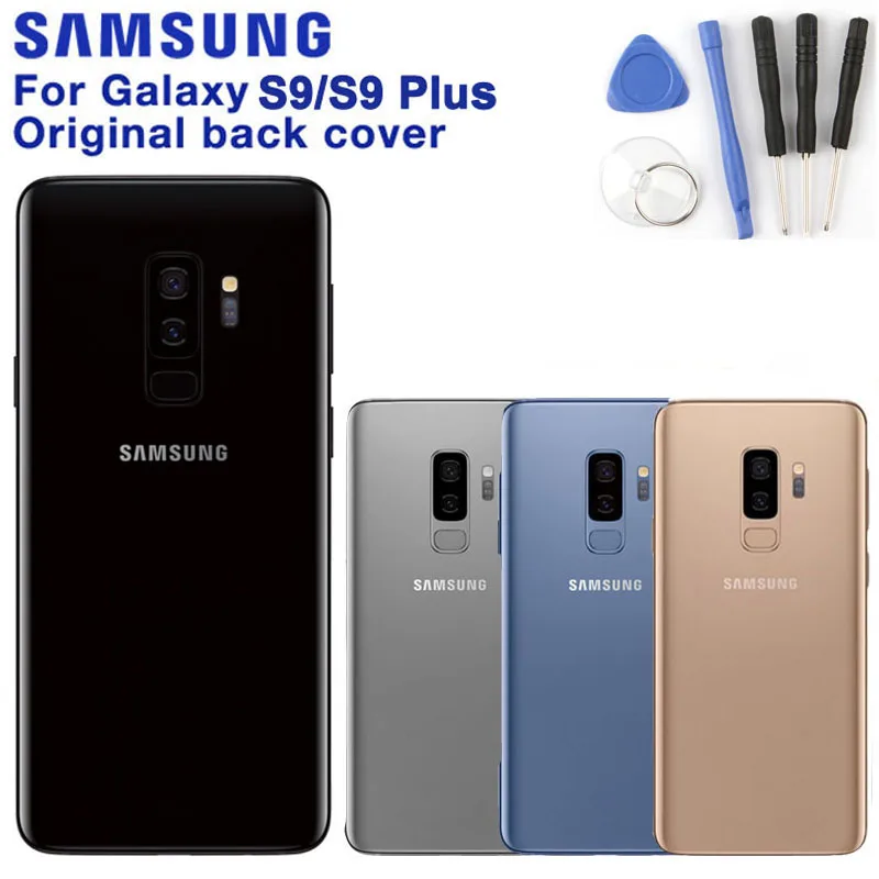 

SAMSUNG Original Back Cover Phone Case For GALAXY S9 G9600 GALAXY S9+ S9 Plus G9650 Phone Rear Battery Door