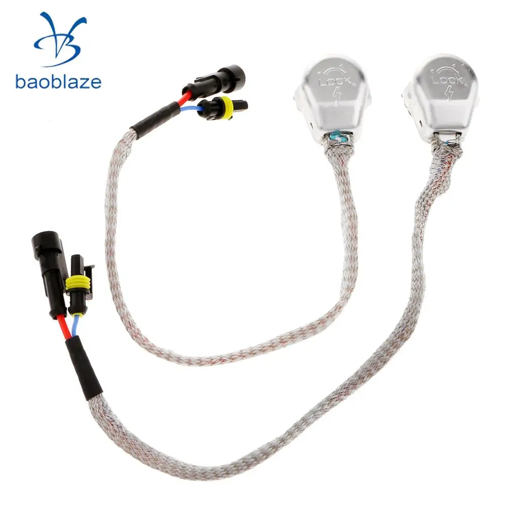 D2S HID Bulb Socket Wire Plug Connector Harness Wiring Cable for D2/C/R/D4in LED Bulbs & Tubes