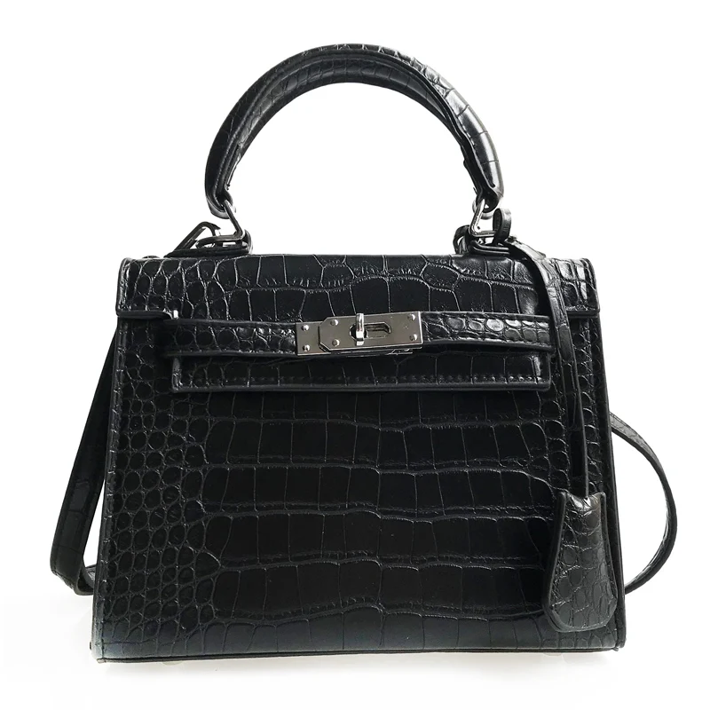 

2019 New PU Crocodile Pattern Shoulder Bag Woman Temperament Retro Handbag Fashion Wild Mini Messenger Bag bolsas feminina