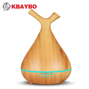 

KBAYBO 400ml Aroma Diffuser Ultrasonic Air Humidifier Essential Oil Diffuser Mist Maker Fogger Aromatherapy for home bedroom