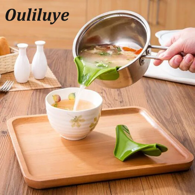 

Silicone Anti Spill Silicone Funnel For Kitchen Cooking Pour Spout Tools For Kitchen Multifunction Tools Anti Spill Pour Spout