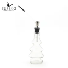 Средний размер табачный кальян бутылка, 200 мм Высокая Рождественская елка Стиль колба для кальяна, кальян аксессуары легко чистить