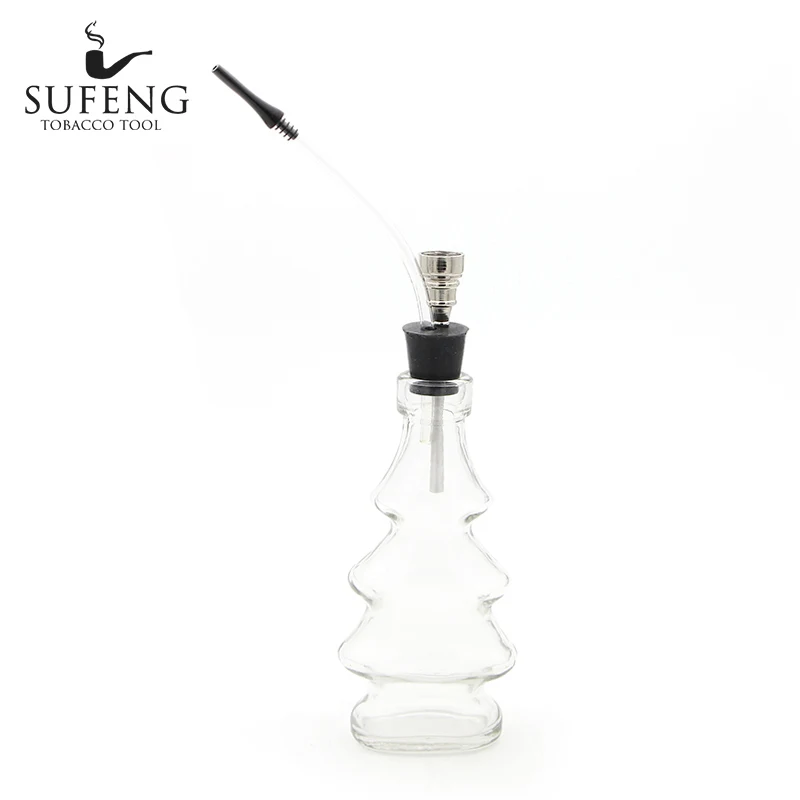 

New medium - sized tobacco hookah bottle, 200mm high Christmas tree style hookah bottle, hookah accessories easy to clean