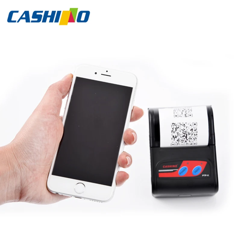 Портативный мини-Термопринтер для чеков CASHINO 2 дюйма Bluetooth Android IOS Windows | Компьютеры